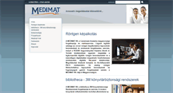 Desktop Screenshot of medimat.hu