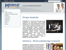 Tablet Screenshot of medimat.hu